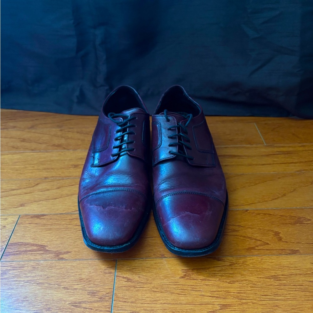 Men's Classic Leather Dress Shoes - Burgundy